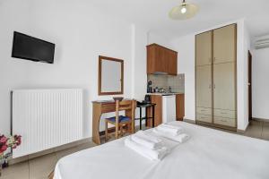 Postel nebo postele na pokoji v ubytování Panorama studio 2