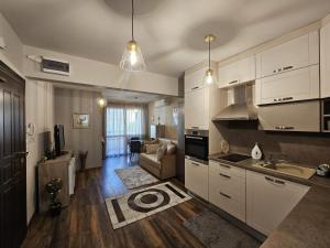 Kuchyň nebo kuchyňský kout v ubytování Bright Inn - Holiday & Business Apartment