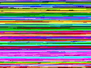 un écran d'ordinateur coloré aux couleurs arc-en-ciel dans l'établissement Apartment Duma by Interhome, à Balatonkeresztúr