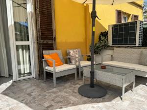 Posezení v ubytování Casa L'Aquila