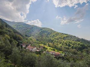 a village in the middle of a mountain at Holiday Home La Capannella by Interhome in Camaiore