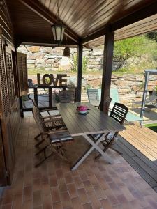 Un balcon sau o terasă la Maison de vacances