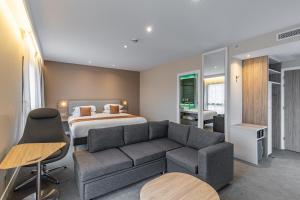 Ліжко або ліжка в номері Holiday Inn Express Ajaccio by IHG