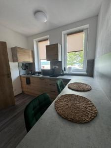 Kuchyň nebo kuchyňský kout v ubytování Hobití apartmán - Sam