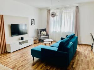 A television and/or entertainment centre at ERKEL 18 APARTMAN