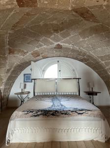 Ένα ή περισσότερα κρεβάτια σε δωμάτιο στο LA CASETTA DEL CORTILE Taviano