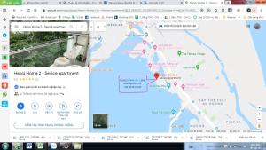 una captura de pantalla de un mapa en un navegador en Hanoi Home 2 - Lake View Apartment, en Hanói