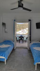 Postel nebo postele na pokoji v ubytování Faros Sea View - Sifnos