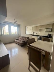 Η κουζίνα ή μικρή κουζίνα στο Apartamentos Liberdade São Paulo Center
