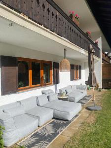 Posezení v ubytování Ferienwohnung Bergrausch