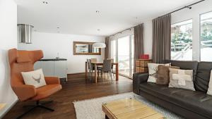 Posezení v ubytování Casa delle Stelle by Zermatt Premium Apartments