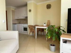 sala de estar con sofá y mesa en Apartamento reformado de 1 dormitorio GP202, en San Miguel de Abona