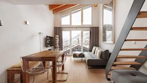 Posezení v ubytování Casa delle Stelle by Zermatt Premium Apartments
