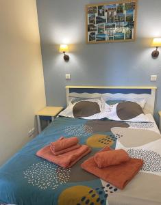 Postel nebo postele na pokoji v ubytování NOUVEAU Appartement Belle Vue Mer