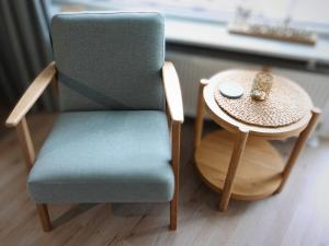 Ruang duduk di Duhnentraum Bestlage ,Meerblick Balkon, Parkplatz, Aufzug, Wlan, Bettwäsche,Handtücher,Netflix uvm