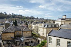 an aerial view of a city with buildings at Dream Stays Bath - Beau Street in Bath