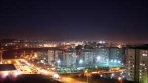 Nespecifikovaný výhled na destinaci Istanbul nebo výhled na město při pohledu z aparthotelu