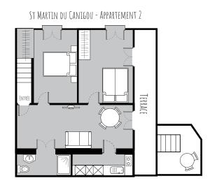 התרשים של Appartement St Martin du Canigou