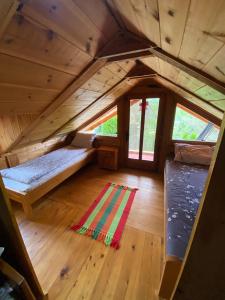 Postel nebo postele na pokoji v ubytování Drinska Villa Cabin