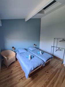 Posteľ alebo postele v izbe v ubytovaní Charmante maison de pêcheur en bord de mer
