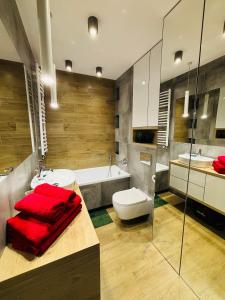 Koupelna v ubytování Apartament Sosnowy Zakątek