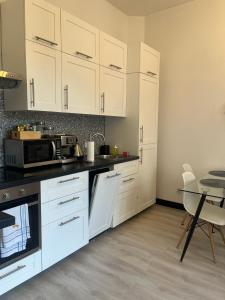 Kuchyňa alebo kuchynka v ubytovaní Apartament Mikolowska 9