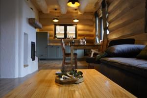 Posezení v ubytování Tiefenbach-Chalet