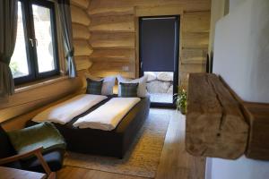 Posezení v ubytování Tiefenbach-Chalet