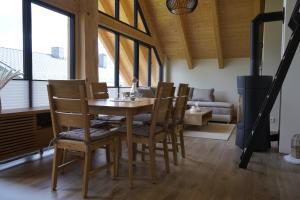 Posezení v ubytování Tiefenbach-Chalet
