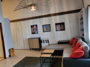 Istumisnurk majutusasutuses Hotel Platten Apartment