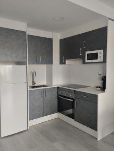 Kuchyň nebo kuchyňský kout v ubytování Apartamentos CH 2