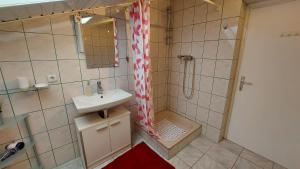 Koupelna v ubytování Apartments Kivi