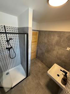 Łazienka w obiekcie Apartmány U Medvěda