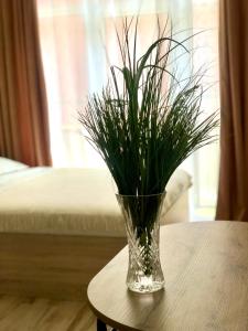 Postel nebo postele na pokoji v ubytování OSapart hotel in a complex Semycvit 4