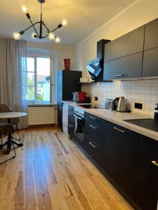 Η κουζίνα ή μικρή κουζίνα στο Ferienwohnung am Elisabethplatz