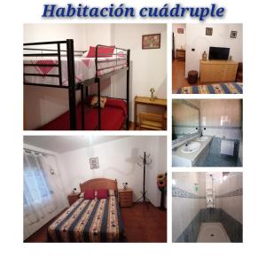 Krevet ili kreveti na kat u jedinici u objektu El Castillejo de Camarena de la Sierra