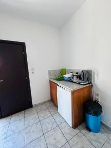 Kuchyň nebo kuchyňský kout v ubytování SunnySun Studios