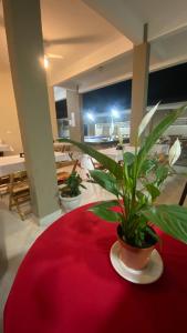 Restorāns vai citas vietas, kur ieturēt maltīti, naktsmītnē Pousada e Espaco AURORA Peruibe