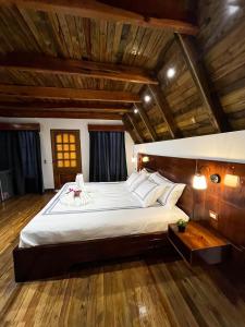 Voodi või voodid majutusasutuse Hotel el viajero toas