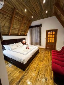 Voodi või voodid majutusasutuse Hotel el viajero toas