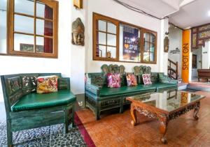 Posezení v ubytování Hotel Candra Adigraha