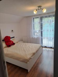 Katil atau katil-katil dalam bilik di Cabana Cosmina &Milan