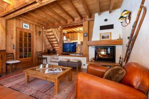 Posezení v ubytování Chalet Vaffier - Happy Rentals