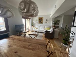 Χώρος καθιστικού στο Habitación doble con baño privado en el centro de Granada