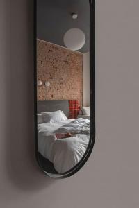 Säng eller sängar i ett rum på Resume apartments, Dreamer Corner No1 by Urban Rent