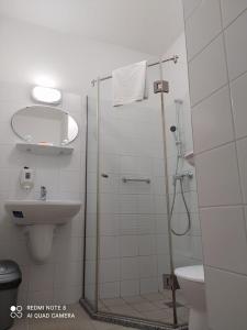 Koupelna v ubytování Campus Hotel