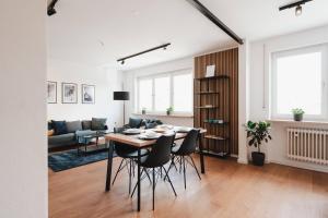 Posezení v ubytování NEU I Stilvoll I Boxspring I Smart TV I Zentral