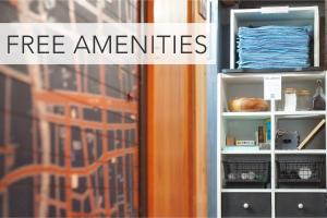 a collage of photos with the words free am containers at Minka House in Matsumoto