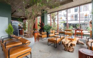 Istumisnurk majutusasutuses Pi Boutique Hotel