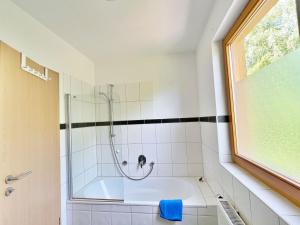 Koupelna v ubytování Natur-Ferienpark